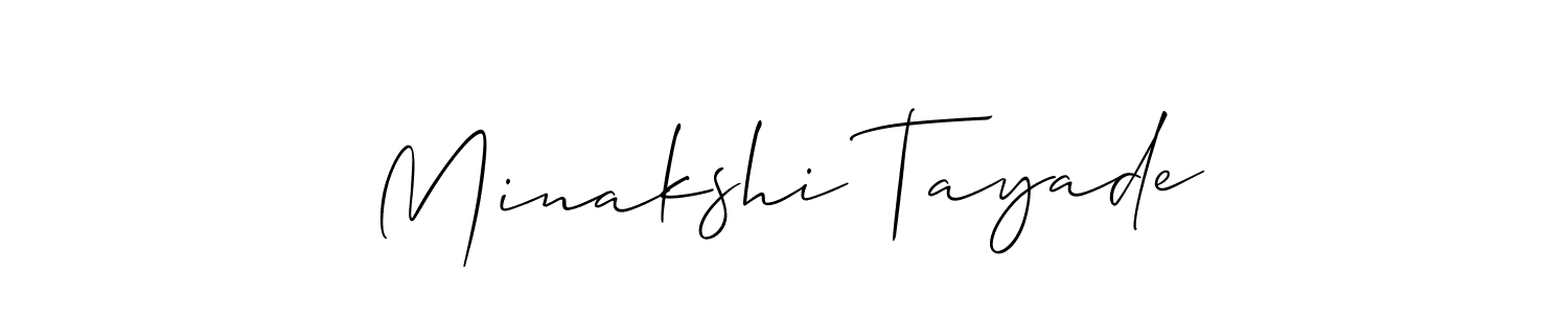 Once you've used our free online signature maker to create your best signature Allison_Script style, it's time to enjoy all of the benefits that Minakshi Tayade name signing documents. Minakshi Tayade signature style 2 images and pictures png