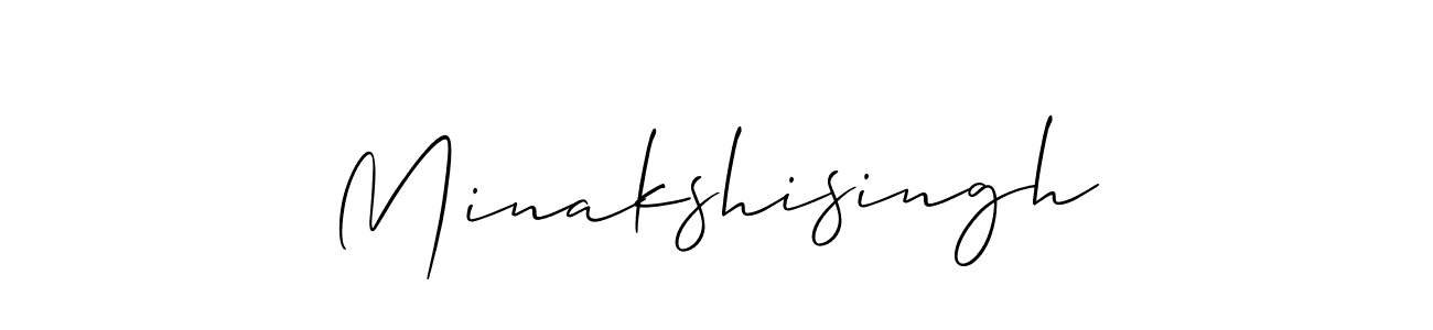 How to Draw Minakshisingh signature style? Allison_Script is a latest design signature styles for name Minakshisingh. Minakshisingh signature style 2 images and pictures png