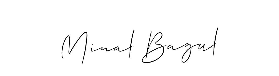 How to make Minal Bagul signature? Allison_Script is a professional autograph style. Create handwritten signature for Minal Bagul name. Minal Bagul signature style 2 images and pictures png