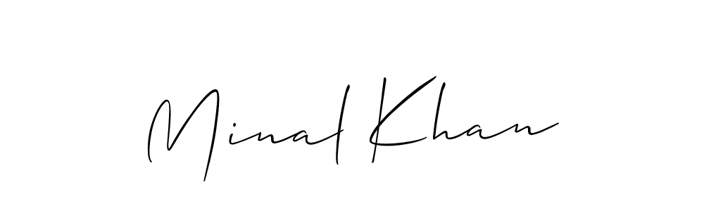 Best and Professional Signature Style for Minal Khan. Allison_Script Best Signature Style Collection. Minal Khan signature style 2 images and pictures png