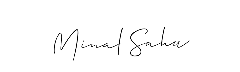 It looks lik you need a new signature style for name Minal Sahu. Design unique handwritten (Allison_Script) signature with our free signature maker in just a few clicks. Minal Sahu signature style 2 images and pictures png
