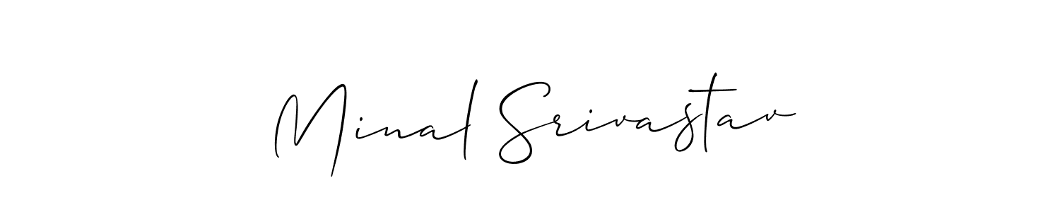 You can use this online signature creator to create a handwritten signature for the name Minal Srivastav. This is the best online autograph maker. Minal Srivastav signature style 2 images and pictures png
