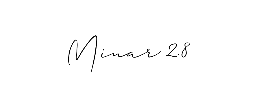 Similarly Allison_Script is the best handwritten signature design. Signature creator online .You can use it as an online autograph creator for name Minar 2.8. Minar 2.8 signature style 2 images and pictures png