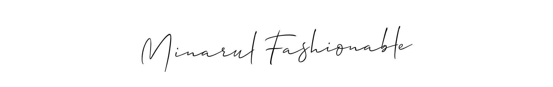 This is the best signature style for the Minarul Fashionable name. Also you like these signature font (Allison_Script). Mix name signature. Minarul Fashionable signature style 2 images and pictures png