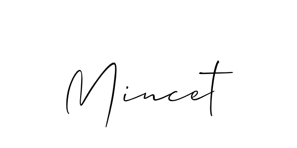 Best and Professional Signature Style for Mincet. Allison_Script Best Signature Style Collection. Mincet signature style 2 images and pictures png