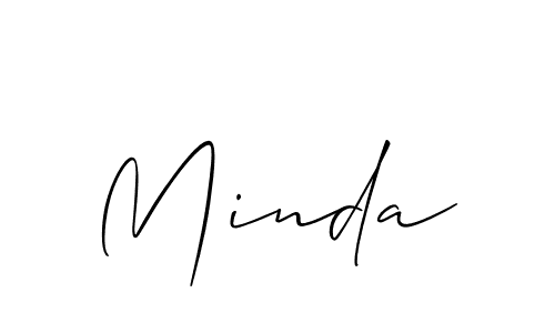 if you are searching for the best signature style for your name Minda. so please give up your signature search. here we have designed multiple signature styles  using Allison_Script. Minda signature style 2 images and pictures png