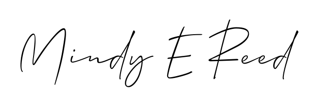 Create your official email sign-off with Mindy E Reed name in Allison_Script style. Crisp, clean, and perfectly legible across all screens. Mindy E Reed signature style 2 images and pictures png