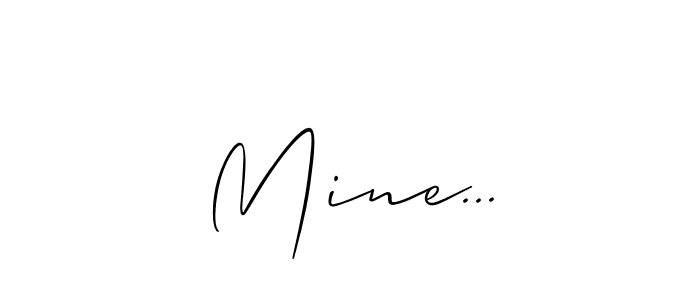 How to make Mine... name signature. Use Allison_Script style for creating short signs online. This is the latest handwritten sign. Mine... signature style 2 images and pictures png