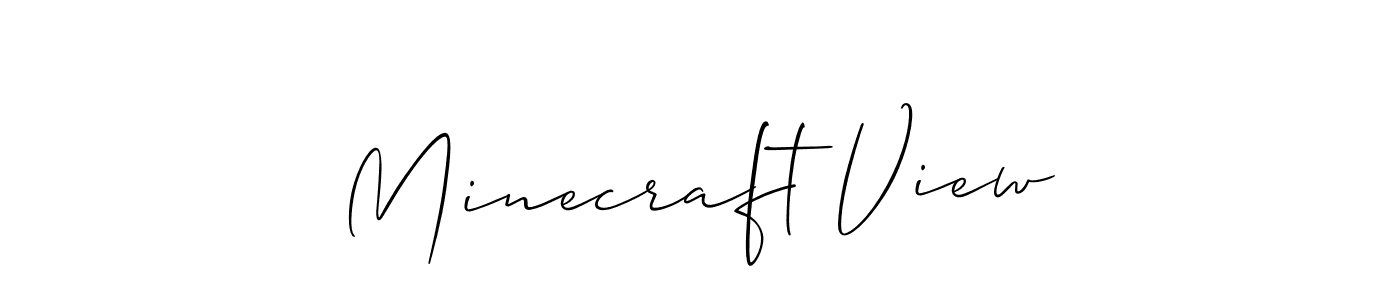 Once you've used our free online signature maker to create your best signature Allison_Script style, it's time to enjoy all of the benefits that Minecraft View name signing documents. Minecraft View signature style 2 images and pictures png