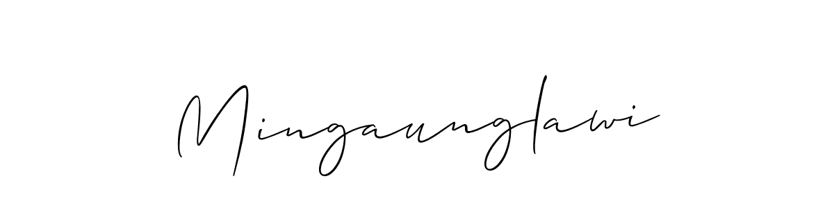 How to Draw Mingaunglawi signature style? Allison_Script is a latest design signature styles for name Mingaunglawi. Mingaunglawi signature style 2 images and pictures png