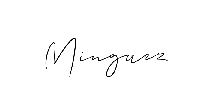if you are searching for the best signature style for your name Minguez. so please give up your signature search. here we have designed multiple signature styles  using Allison_Script. Minguez signature style 2 images and pictures png