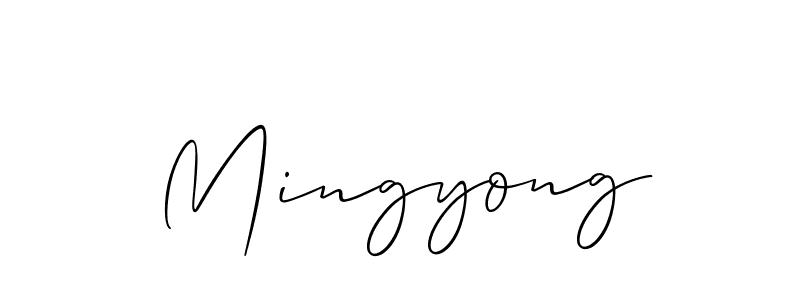 Similarly Allison_Script is the best handwritten signature design. Signature creator online .You can use it as an online autograph creator for name Mingyong. Mingyong signature style 2 images and pictures png