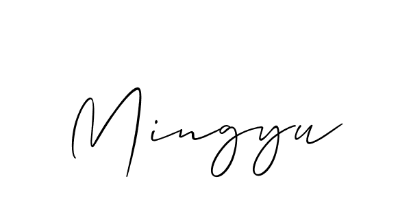 Check out images of Autograph of Mingyu name. Actor Mingyu Signature Style. Allison_Script is a professional sign style online. Mingyu signature style 2 images and pictures png