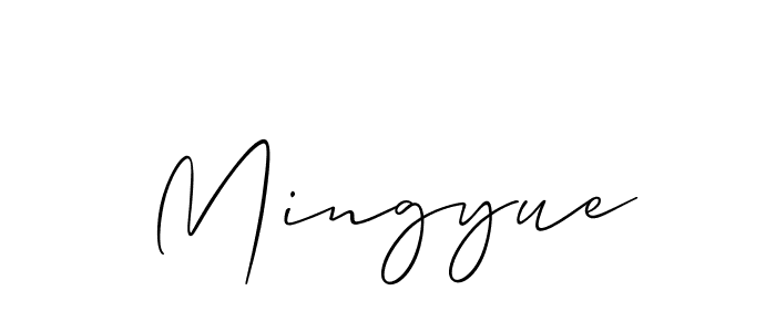 Make a beautiful signature design for name Mingyue. Use this online signature maker to create a handwritten signature for free. Mingyue signature style 2 images and pictures png