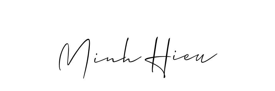 Best and Professional Signature Style for Minh Hieu. Allison_Script Best Signature Style Collection. Minh Hieu signature style 2 images and pictures png