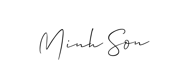 Similarly Allison_Script is the best handwritten signature design. Signature creator online .You can use it as an online autograph creator for name Minh Son. Minh Son signature style 2 images and pictures png