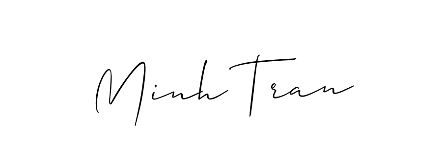 Use a signature maker to create a handwritten signature online. With this signature software, you can design (Allison_Script) your own signature for name Minh Tran. Minh Tran signature style 2 images and pictures png