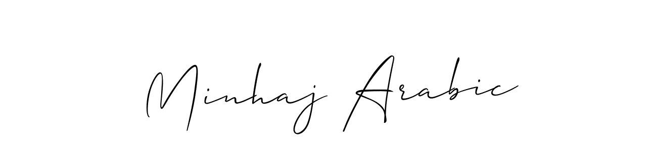 You should practise on your own different ways (Allison_Script) to write your name (Minhaj Arabic) in signature. don't let someone else do it for you. Minhaj Arabic signature style 2 images and pictures png