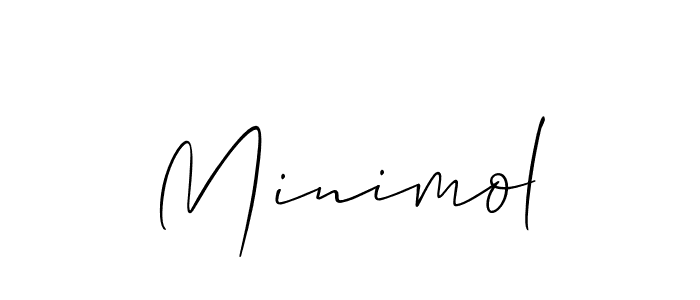 How to make Minimol name signature. Use Allison_Script style for creating short signs online. This is the latest handwritten sign. Minimol signature style 2 images and pictures png