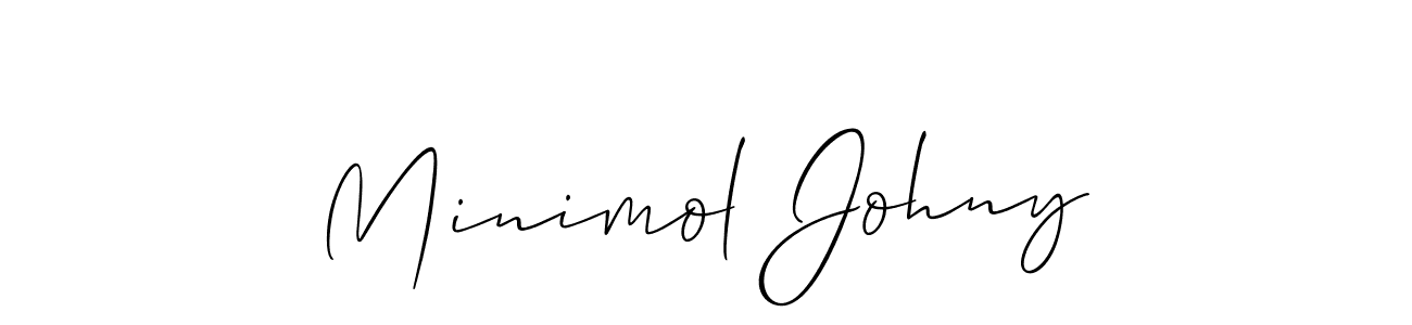 Make a beautiful signature design for name Minimol Johny. Use this online signature maker to create a handwritten signature for free. Minimol Johny signature style 2 images and pictures png