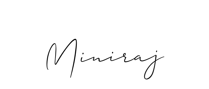 How to Draw Miniraj signature style? Allison_Script is a latest design signature styles for name Miniraj. Miniraj signature style 2 images and pictures png