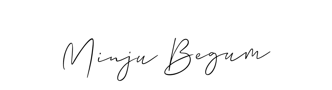 It looks lik you need a new signature style for name Minju Begum. Design unique handwritten (Allison_Script) signature with our free signature maker in just a few clicks. Minju Begum signature style 2 images and pictures png