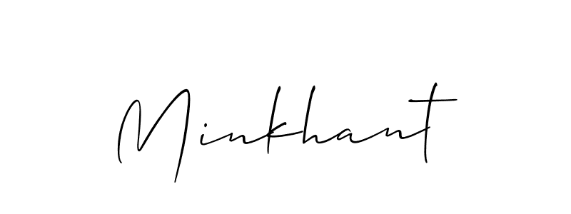 Also we have Minkhant name is the best signature style. Create professional handwritten signature collection using Allison_Script autograph style. Minkhant signature style 2 images and pictures png