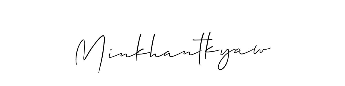 How to Draw Minkhantkyaw signature style? Allison_Script is a latest design signature styles for name Minkhantkyaw. Minkhantkyaw signature style 2 images and pictures png