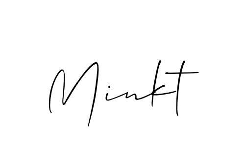 Once you've used our free online signature maker to create your best signature Allison_Script style, it's time to enjoy all of the benefits that Minkt name signing documents. Minkt signature style 2 images and pictures png