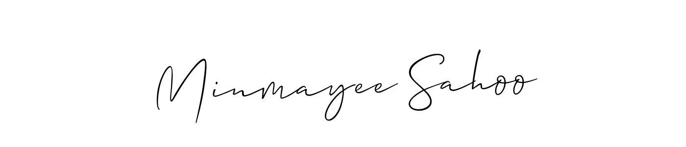 Also we have Minmayee Sahoo name is the best signature style. Create professional handwritten signature collection using Allison_Script autograph style. Minmayee Sahoo signature style 2 images and pictures png