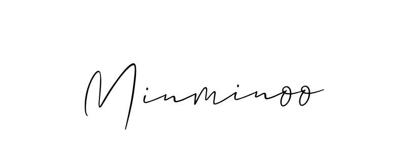 How to Draw Minminoo signature style? Allison_Script is a latest design signature styles for name Minminoo. Minminoo signature style 2 images and pictures png