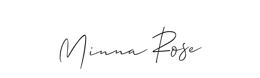 How to Draw Minna Rose signature style? Allison_Script is a latest design signature styles for name Minna Rose. Minna Rose signature style 2 images and pictures png