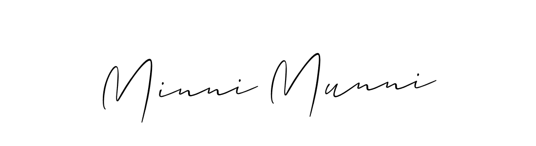 Also You can easily find your signature by using the search form. We will create Minni Munni name handwritten signature images for you free of cost using Allison_Script sign style. Minni Munni signature style 2 images and pictures png