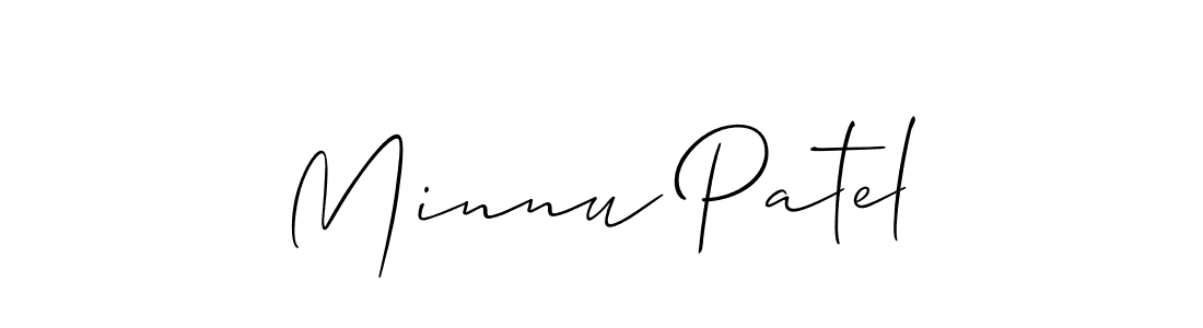 Make a beautiful signature design for name Minnu Patel. Use this online signature maker to create a handwritten signature for free. Minnu Patel signature style 2 images and pictures png