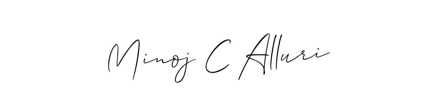 You can use this online signature creator to create a handwritten signature for the name Minoj C Alluri. This is the best online autograph maker. Minoj C Alluri signature style 2 images and pictures png