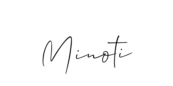 Also we have Minoti name is the best signature style. Create professional handwritten signature collection using Allison_Script autograph style. Minoti signature style 2 images and pictures png