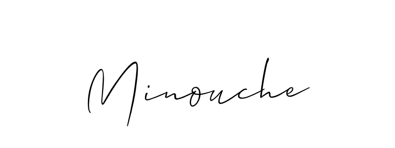 Best and Professional Signature Style for Minouche. Allison_Script Best Signature Style Collection. Minouche signature style 2 images and pictures png