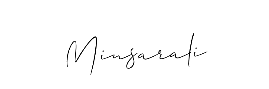 Make a beautiful signature design for name Minsarali. Use this online signature maker to create a handwritten signature for free. Minsarali signature style 2 images and pictures png