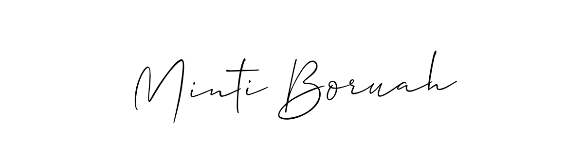 Make a beautiful signature design for name Minti Boruah. Use this online signature maker to create a handwritten signature for free. Minti Boruah signature style 2 images and pictures png