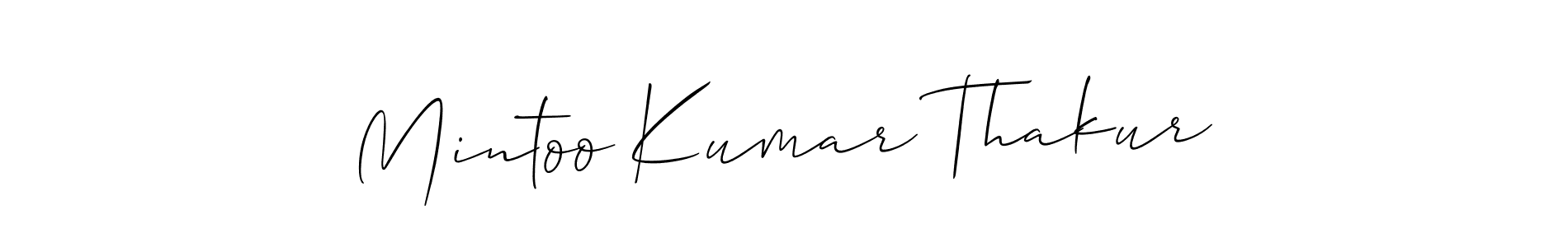 How to make Mintoo Kumar Thakur name signature. Use Allison_Script style for creating short signs online. This is the latest handwritten sign. Mintoo Kumar Thakur signature style 2 images and pictures png
