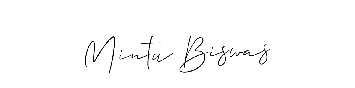 Also we have Mintu Biswas name is the best signature style. Create professional handwritten signature collection using Allison_Script autograph style. Mintu Biswas signature style 2 images and pictures png