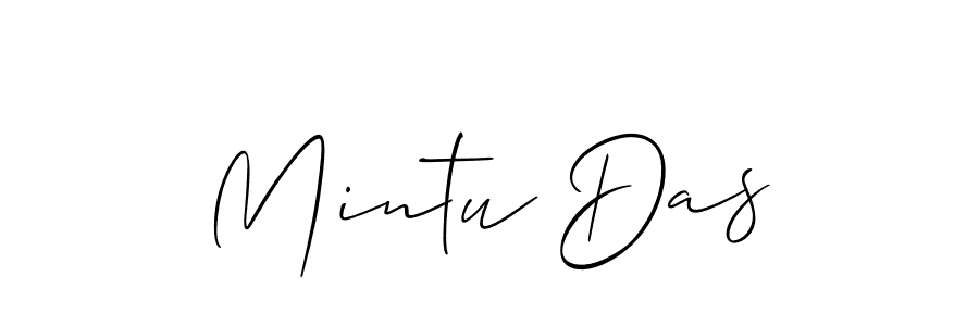 How to make Mintu Das signature? Allison_Script is a professional autograph style. Create handwritten signature for Mintu Das name. Mintu Das signature style 2 images and pictures png