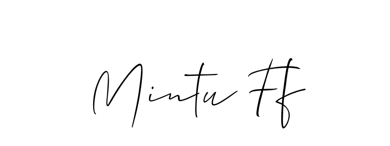 Mintu Ff stylish signature style. Best Handwritten Sign (Allison_Script) for my name. Handwritten Signature Collection Ideas for my name Mintu Ff. Mintu Ff signature style 2 images and pictures png