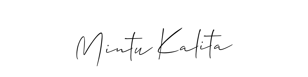 How to Draw Mintu Kalita signature style? Allison_Script is a latest design signature styles for name Mintu Kalita. Mintu Kalita signature style 2 images and pictures png