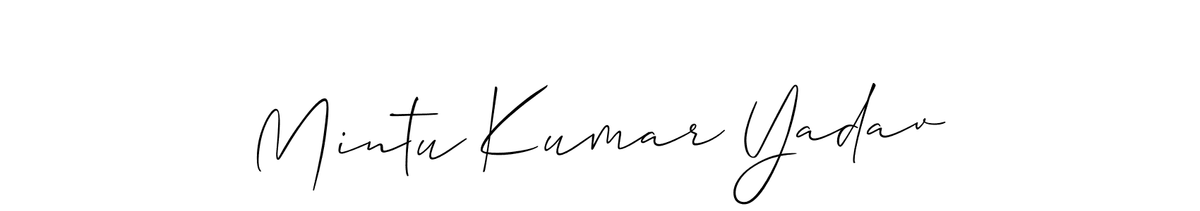 Make a beautiful signature design for name Mintu Kumar Yadav. Use this online signature maker to create a handwritten signature for free. Mintu Kumar Yadav signature style 2 images and pictures png