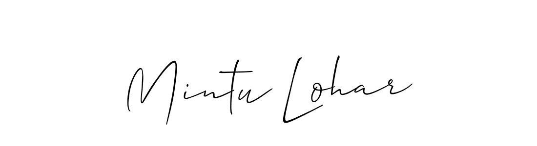 It looks lik you need a new signature style for name Mintu Lohar. Design unique handwritten (Allison_Script) signature with our free signature maker in just a few clicks. Mintu Lohar signature style 2 images and pictures png