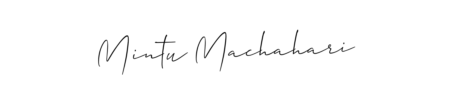 How to Draw Mintu Machahari signature style? Allison_Script is a latest design signature styles for name Mintu Machahari. Mintu Machahari signature style 2 images and pictures png