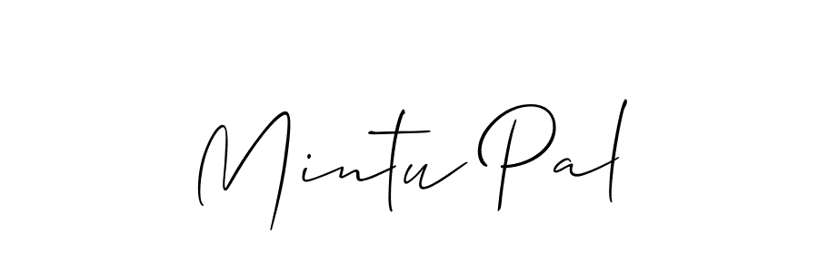 Best and Professional Signature Style for Mintu Pal. Allison_Script Best Signature Style Collection. Mintu Pal signature style 2 images and pictures png