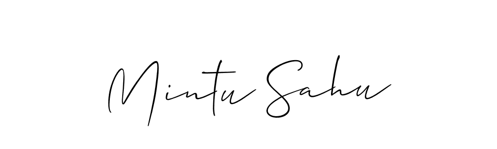 Best and Professional Signature Style for Mintu Sahu. Allison_Script Best Signature Style Collection. Mintu Sahu signature style 2 images and pictures png