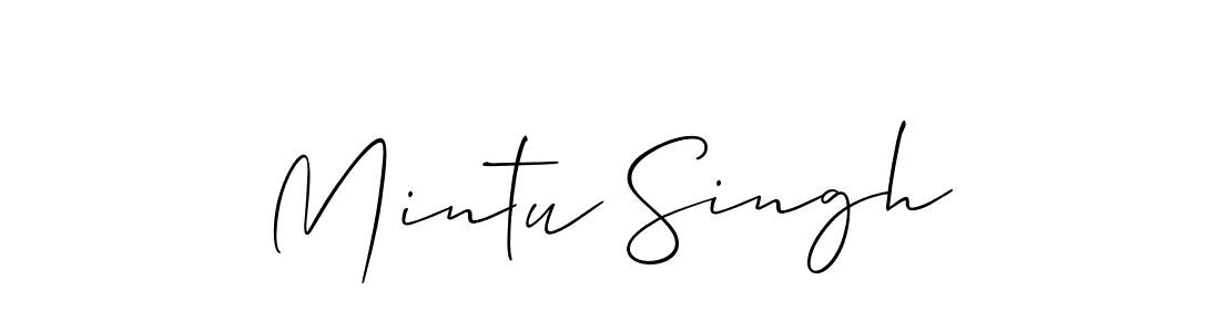 Similarly Allison_Script is the best handwritten signature design. Signature creator online .You can use it as an online autograph creator for name Mintu Singh. Mintu Singh signature style 2 images and pictures png